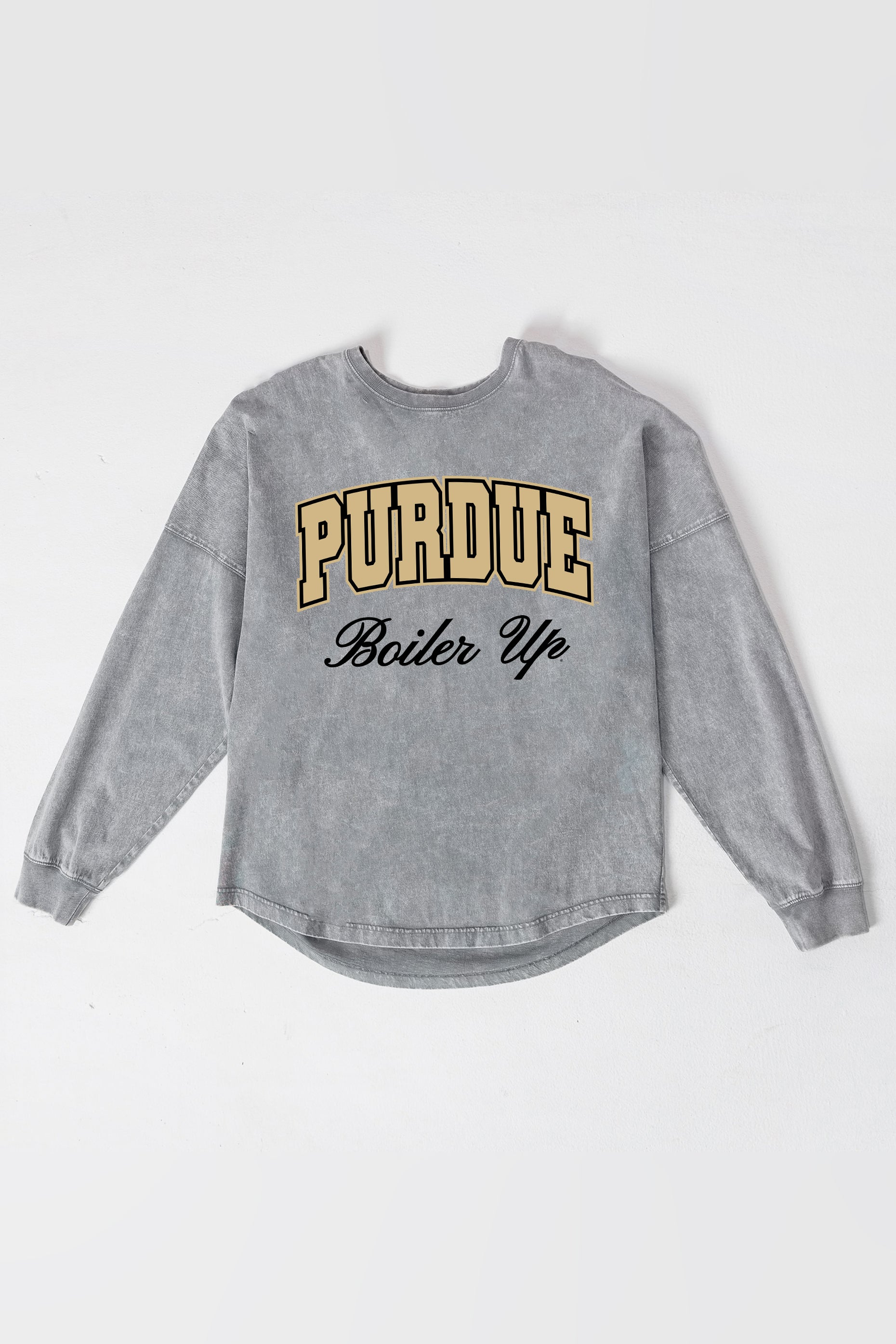 PURDUE BOILERMAKERS ON THE HUNT FADED WASH PULLOVER
