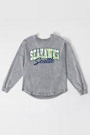 SEATTLE SEAHAWKS ON THE HUNT FADED WASH PULLOVER