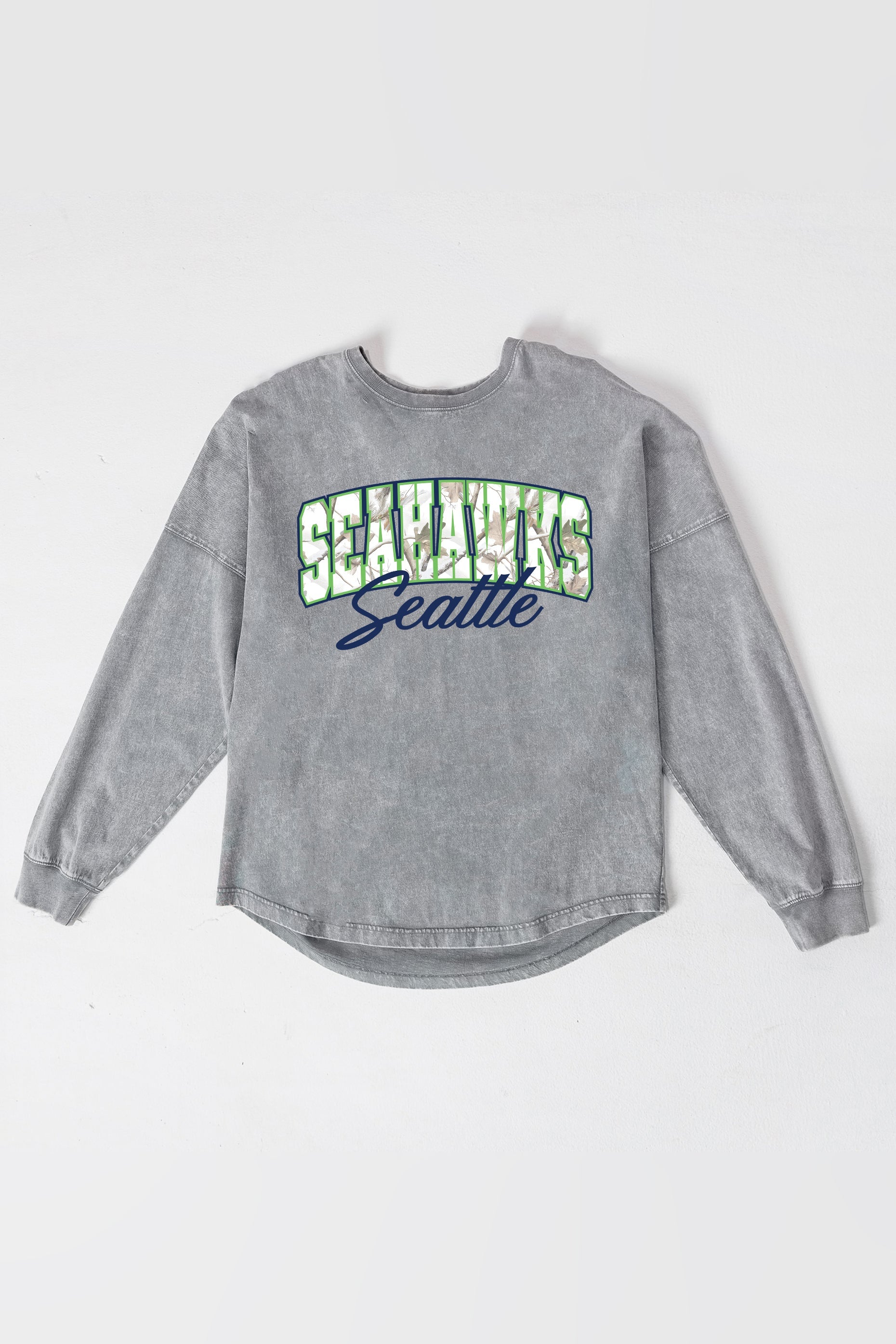 SEATTLE SEAHAWKS ON THE HUNT FADED WASH PULLOVER