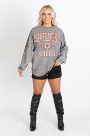 SAN FRANCISCO 49ERS FINAL SCORE FADED WASH PULLOVER