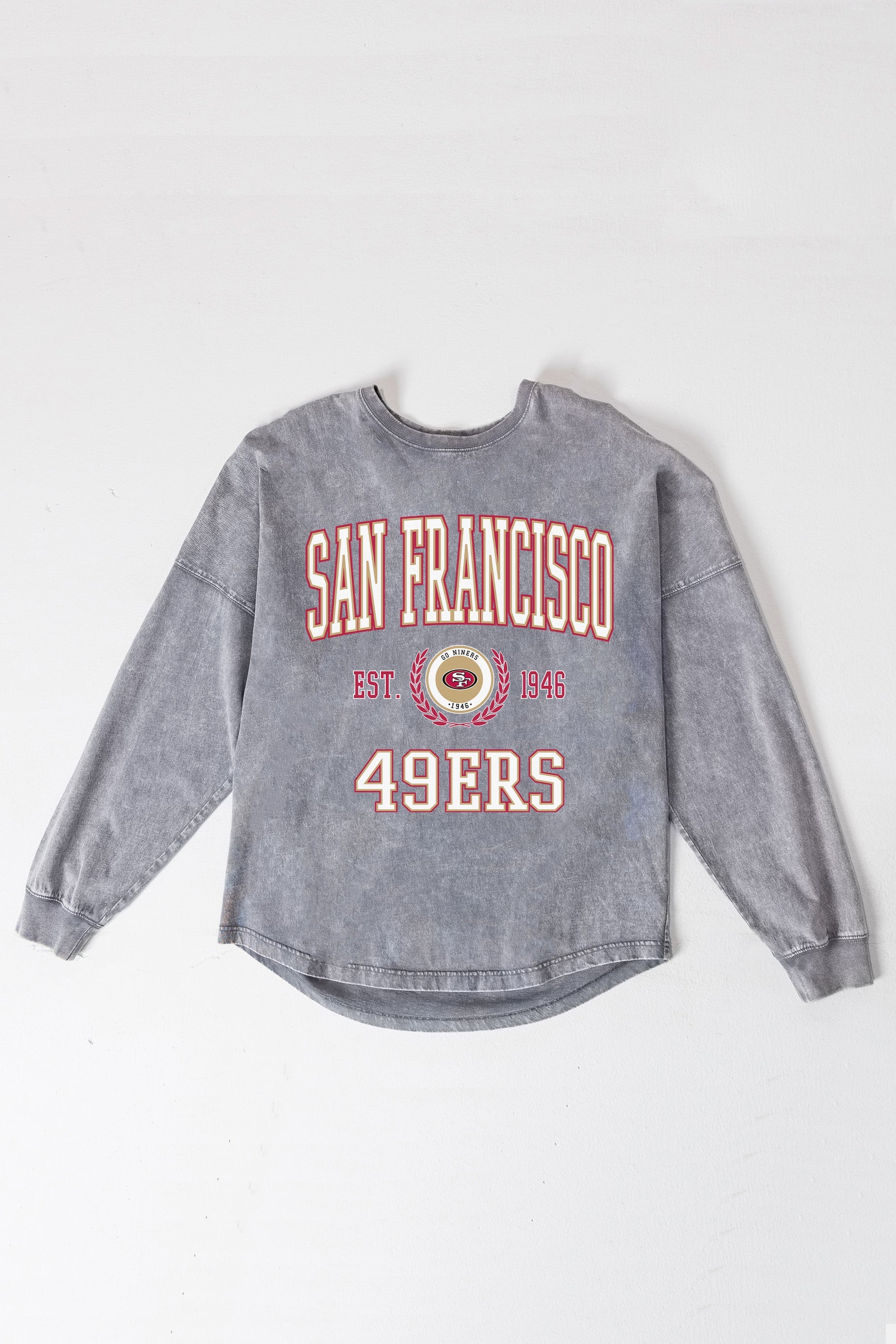SAN FRANCISCO 49ERS FINAL SCORE FADED WASH PULLOVER
