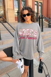 SAN FRANCISCO 49ERS ON THE HUNT FADED WASH PULLOVER