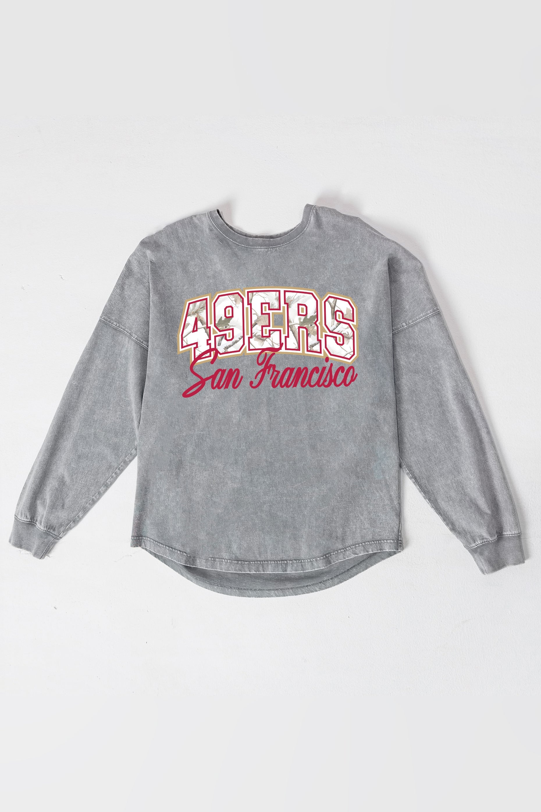SAN FRANCISCO 49ERS ON THE HUNT FADED WASH PULLOVER