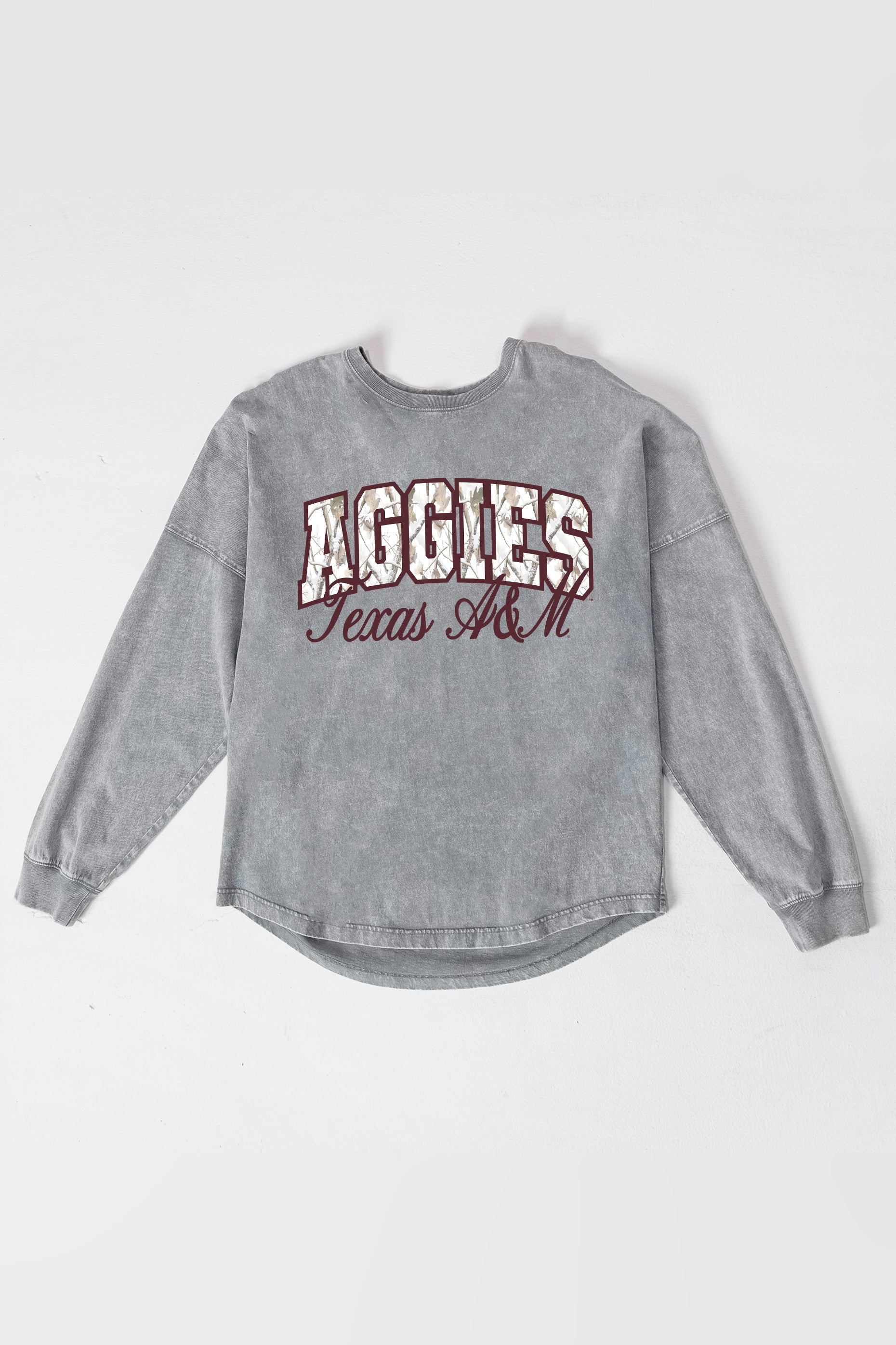 TEXAS A&M AGGIES ON THE HUNT FADED WASH PULLOVER
