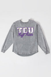 TCU HORNED FROGS ON THE HUNT FADED WASH PULLOVER