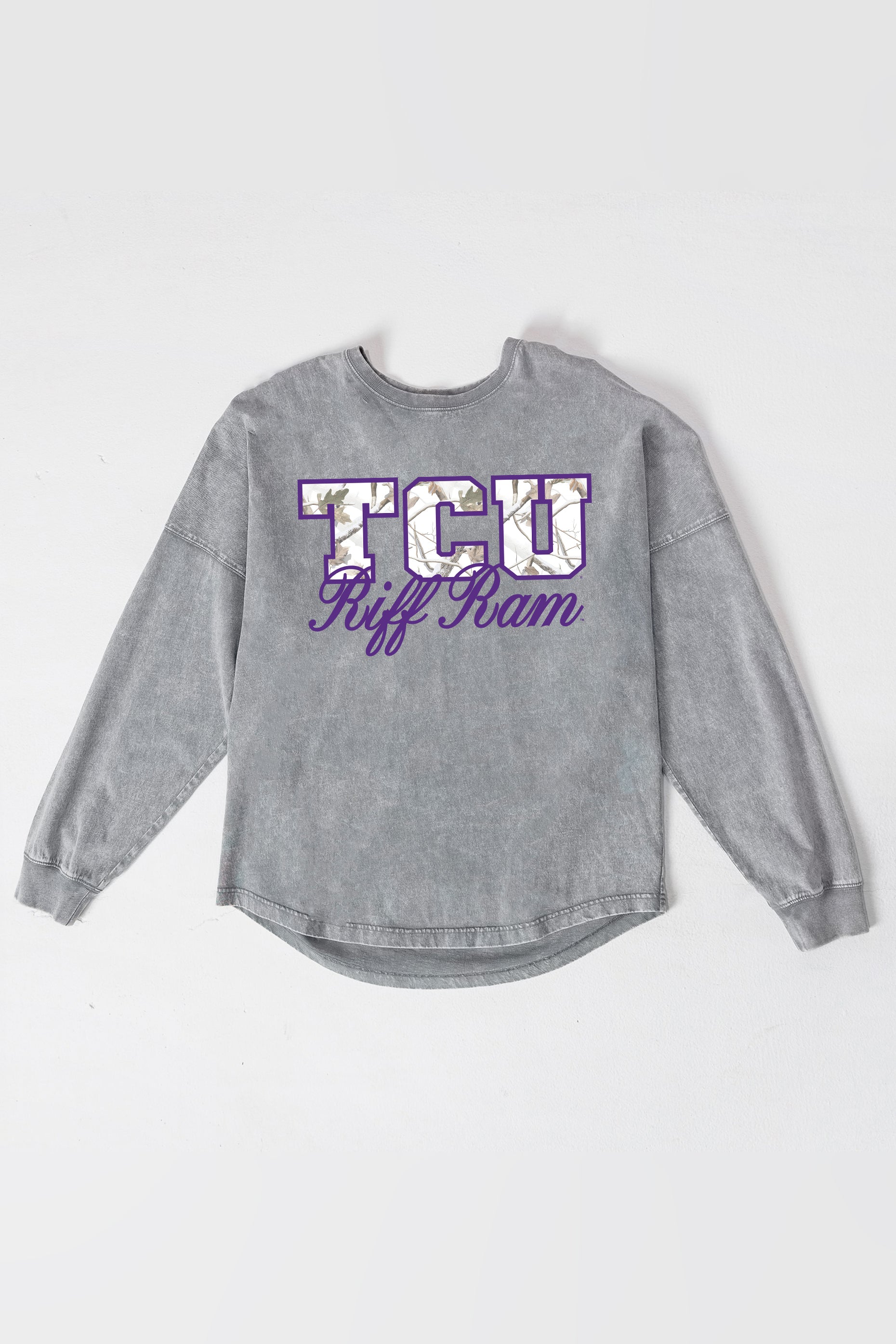 TCU HORNED FROGS ON THE HUNT FADED WASH PULLOVER