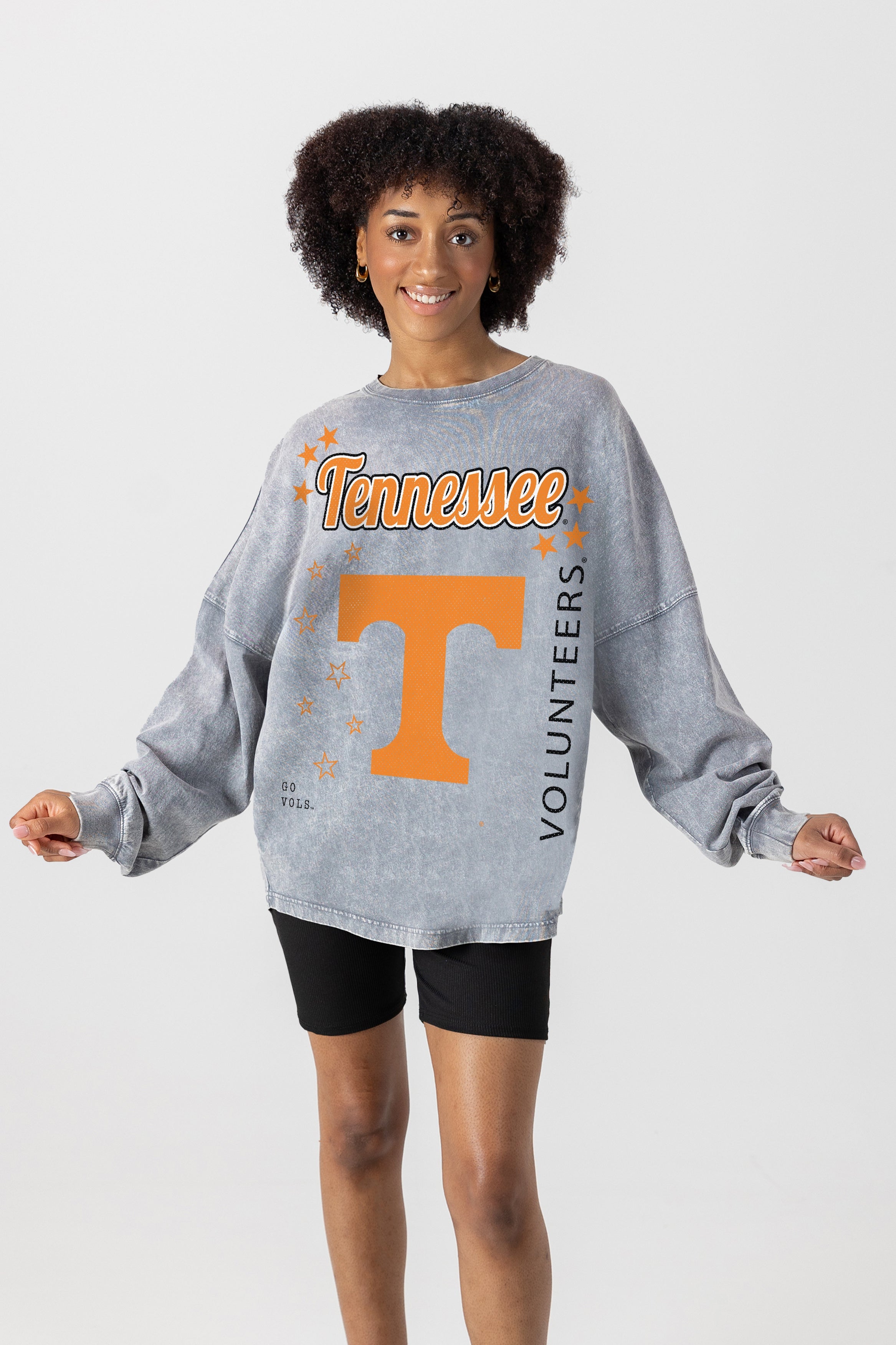 TENNESSEE VOLUNTEERS STARBOUND OVERSIZED LONG SLEEVE SNOW WASH TEE