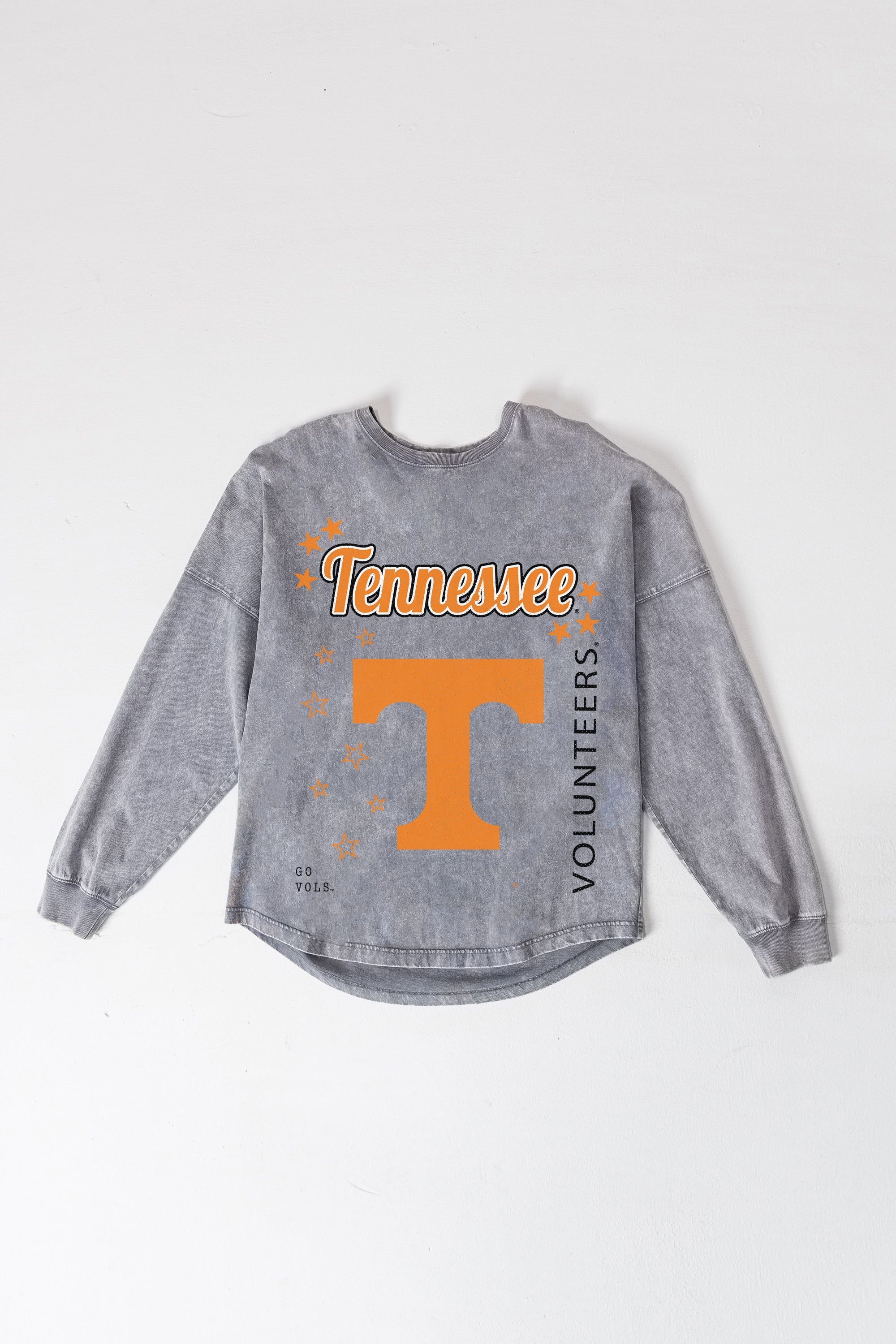 TENNESSEE VOLUNTEERS STARBOUND OVERSIZED LONG SLEEVE SNOW WASH TEE
