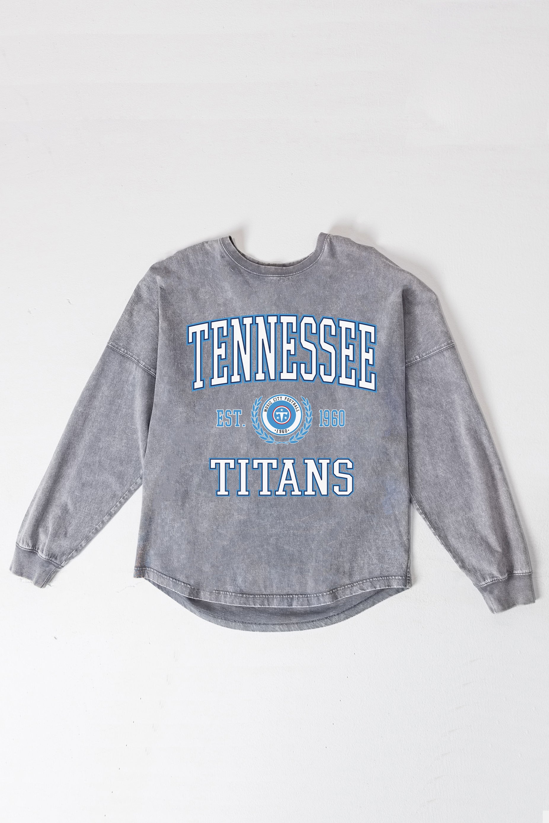 TENNESSEE TITANS FINAL SCORE FADED WASH PULLOVER