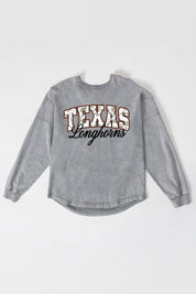 TEXAS LONGHORNS ON THE HUNT FADED WASH PULLOVER