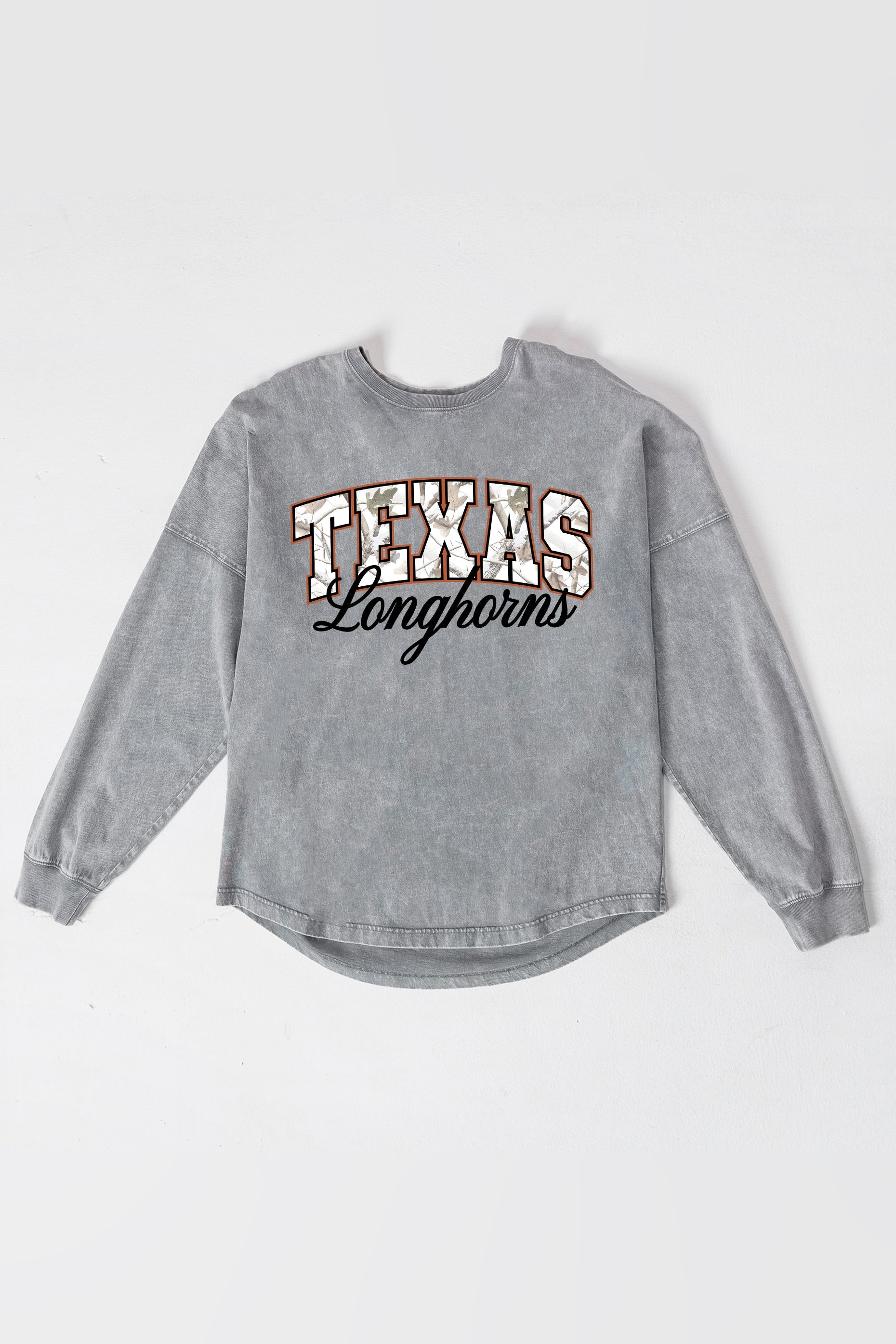TEXAS LONGHORNS ON THE HUNT FADED WASH PULLOVER