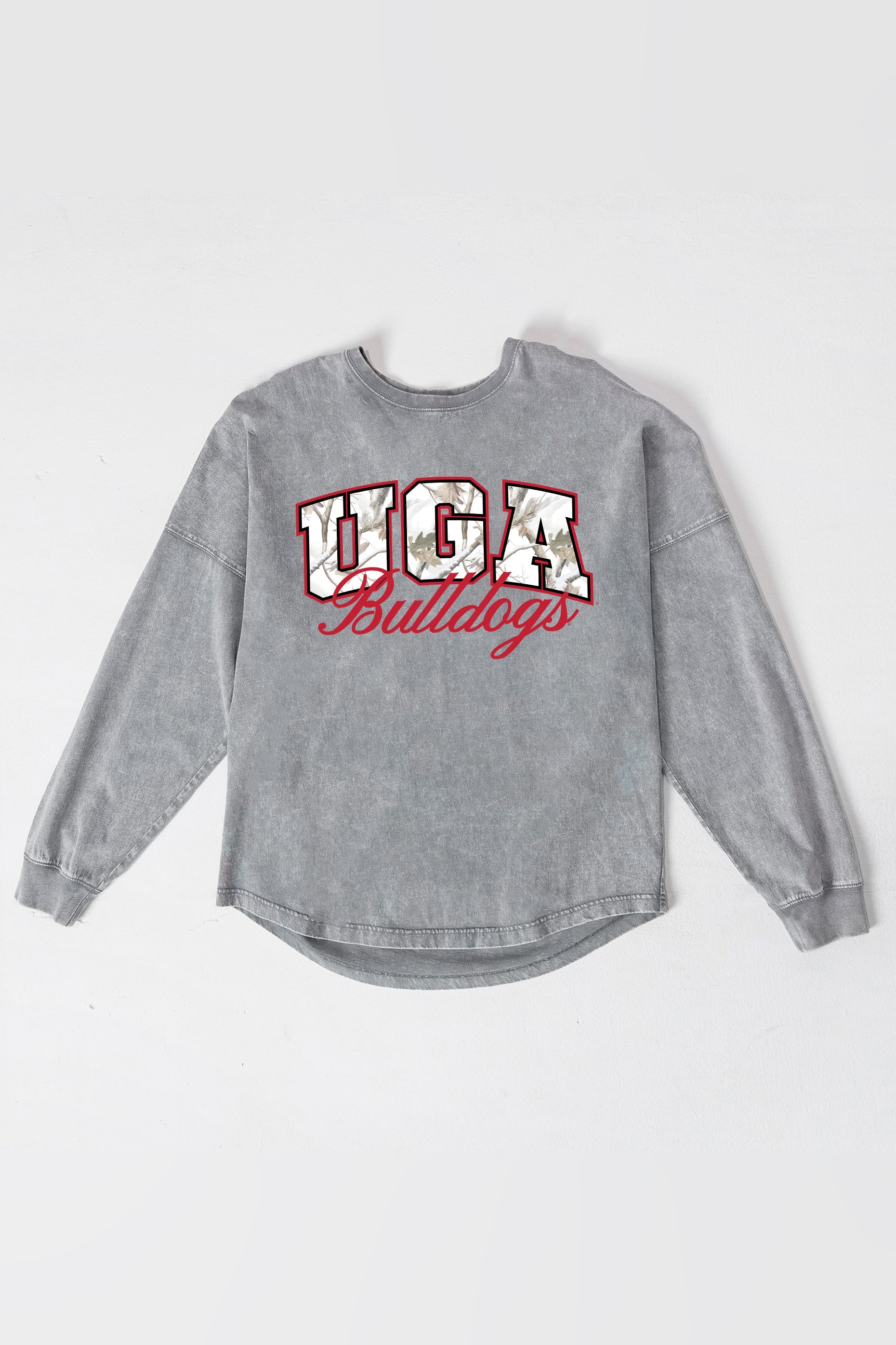 GEORGIA BULLDOGS ON THE HUNT FADED WASH PULLOVER