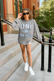 NORTH CAROLINA TAR HEELS FINAL SCORE FADED WASH PULLOVER