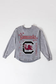 SOUTH CAROLINA GAMECOCKS STARBOUND OVERSIZED LONG SLEEVE SNOW WASH TEE