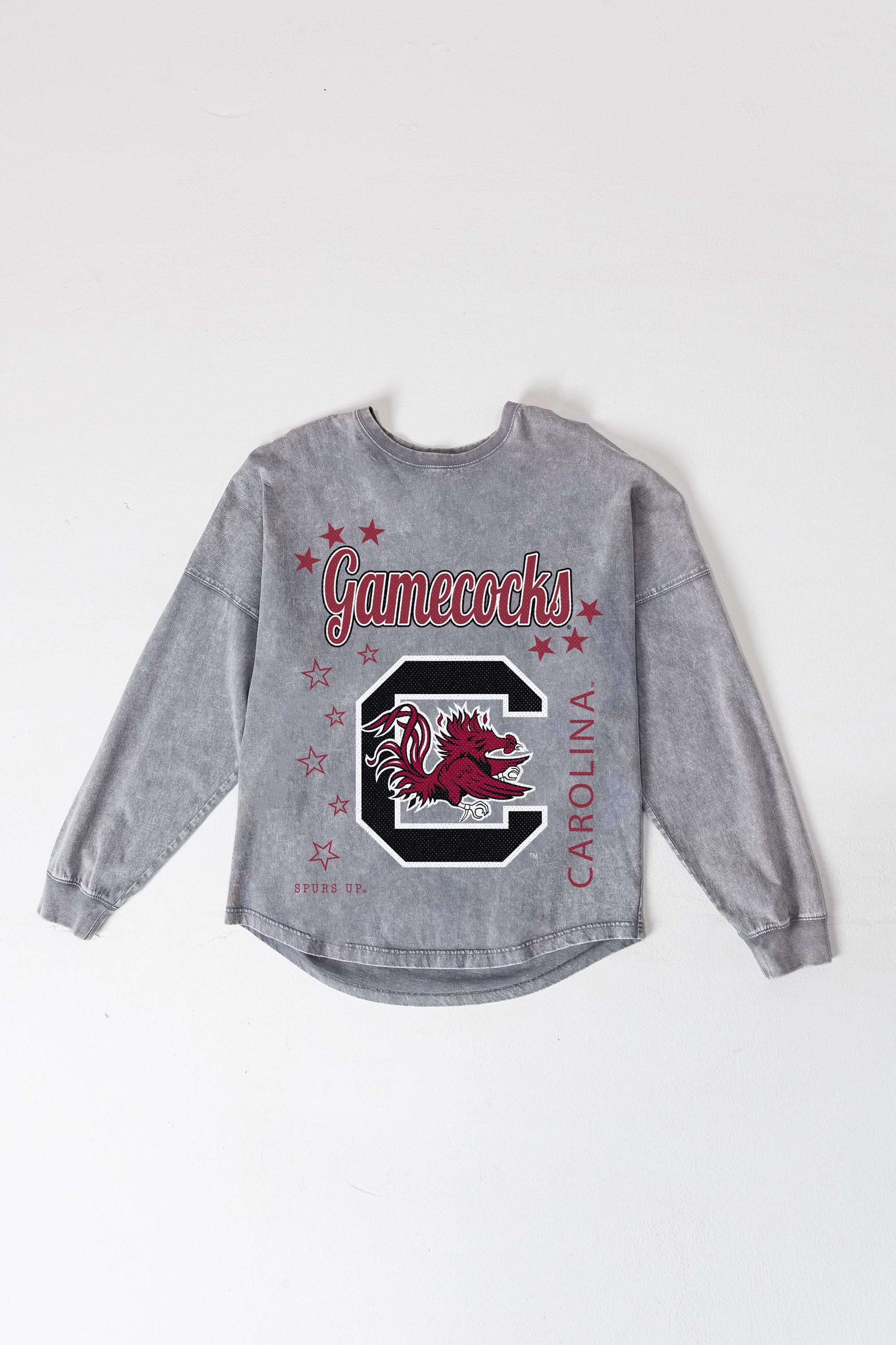 SOUTH CAROLINA GAMECOCKS STARBOUND OVERSIZED LONG SLEEVE SNOW WASH TEE