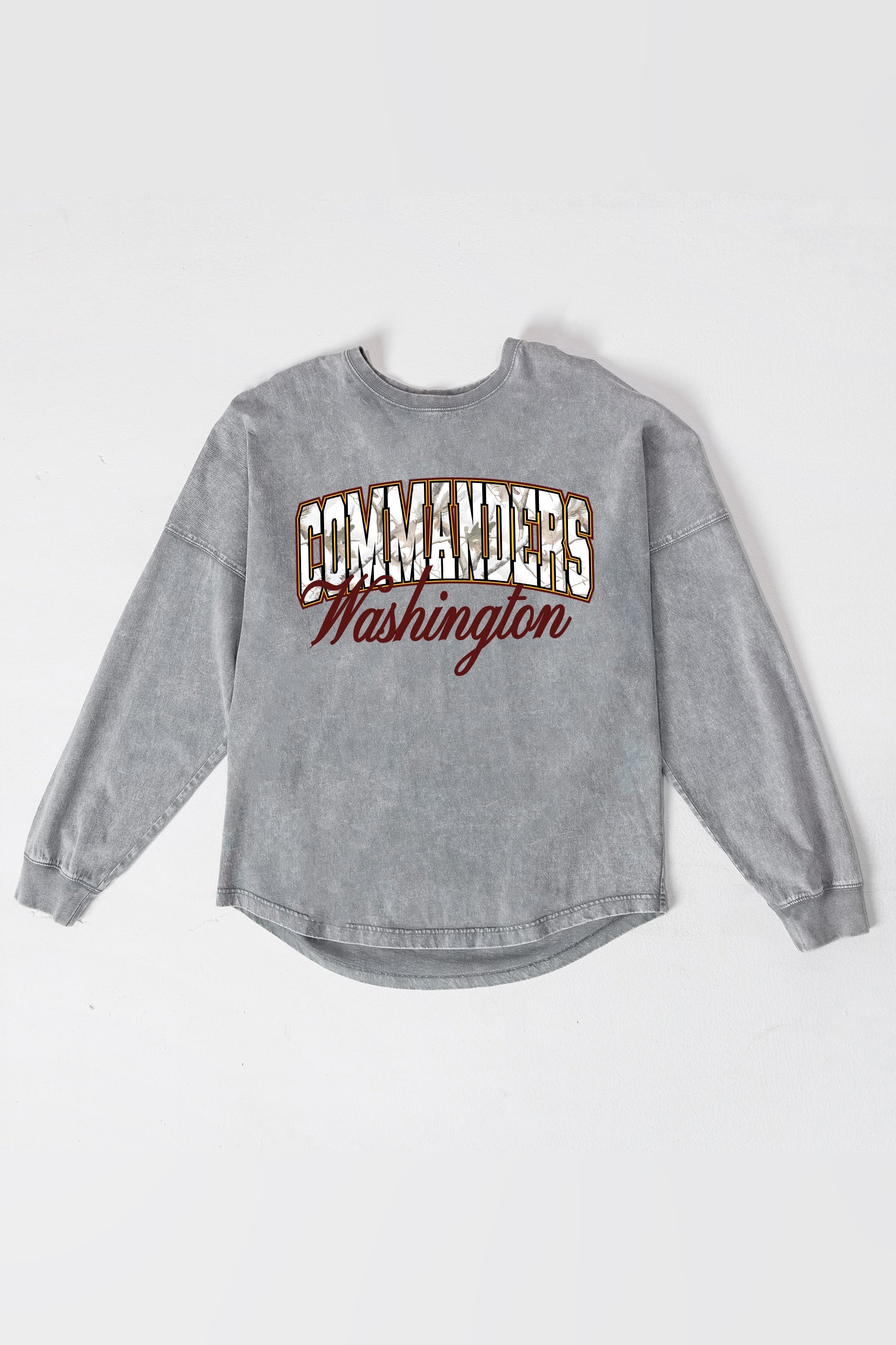 WASHINGTON COMMANDERS ON THE HUNT FADED WASH PULLOVER