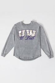 WASHINGTON HUSKIES ON THE HUNT FADED WASH PULLOVER