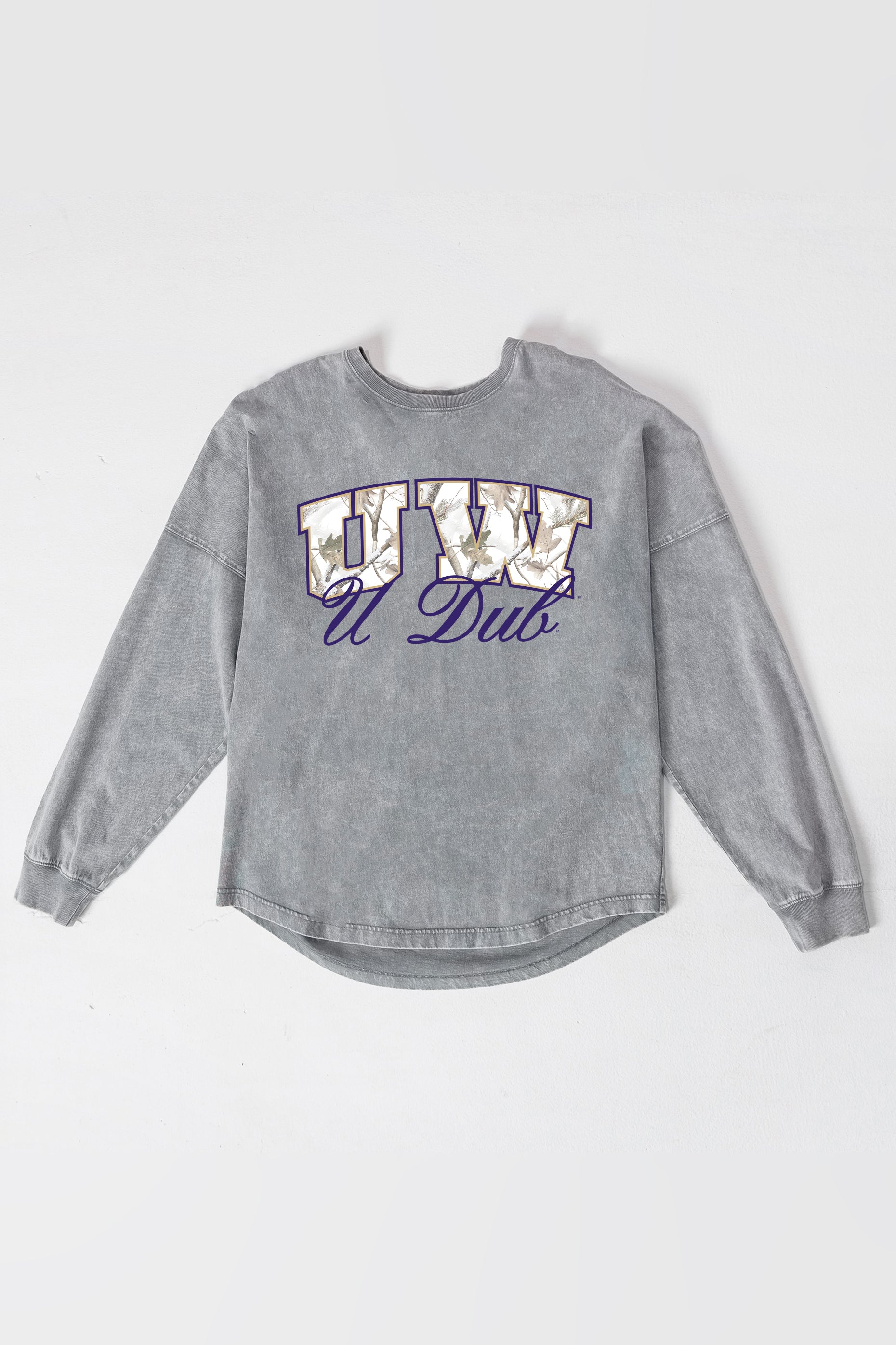 WASHINGTON HUSKIES ON THE HUNT FADED WASH PULLOVER