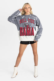 ALABAMA CRIMSON TIDE ARCH RIVALS LONG-SLEEVE FRENCH TERRY PULLOVER