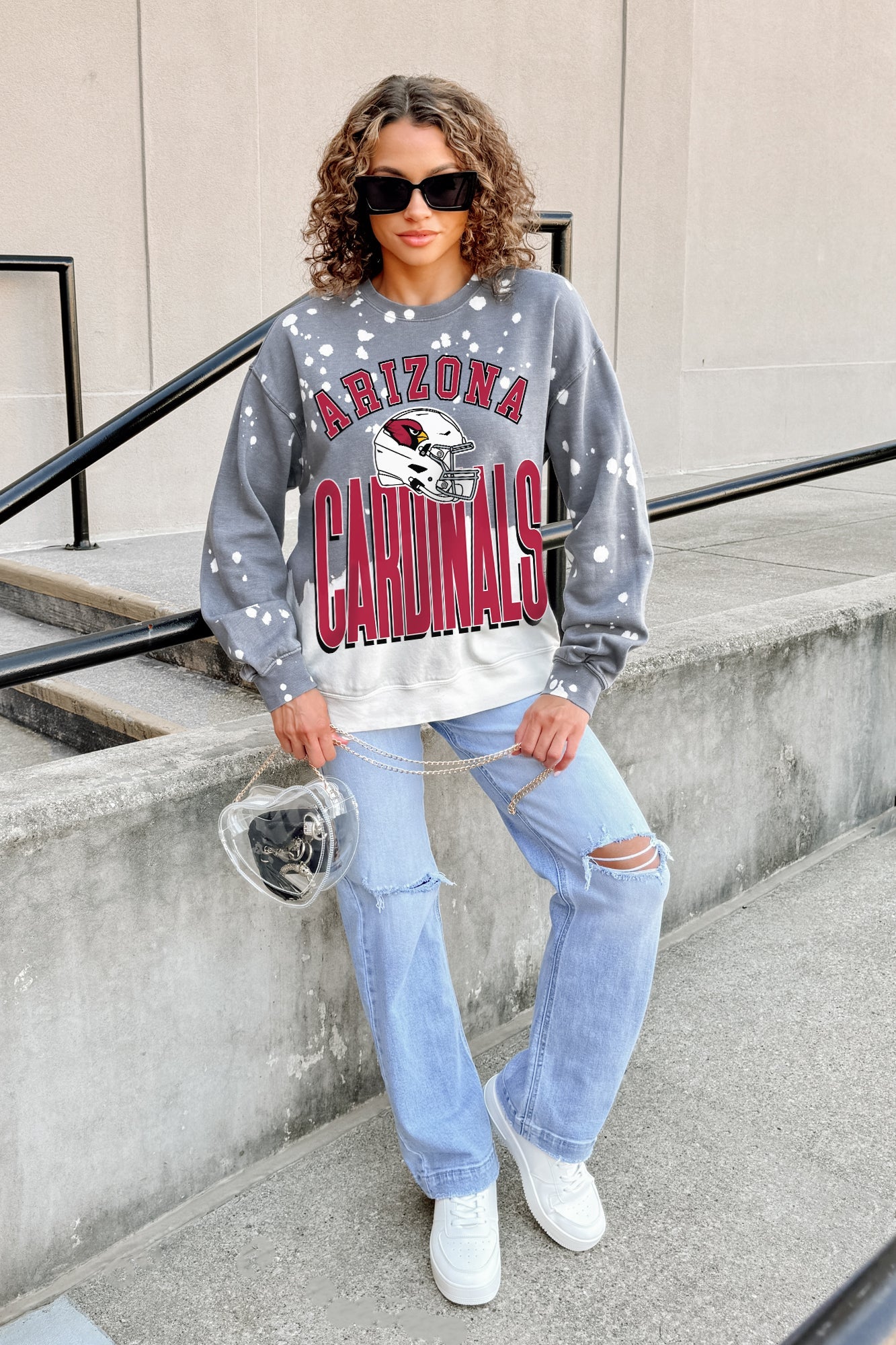 ARIZONA CARDINALS ARCH RIVALS LONG-SLEEVE FRENCH TERRY PULLOVER