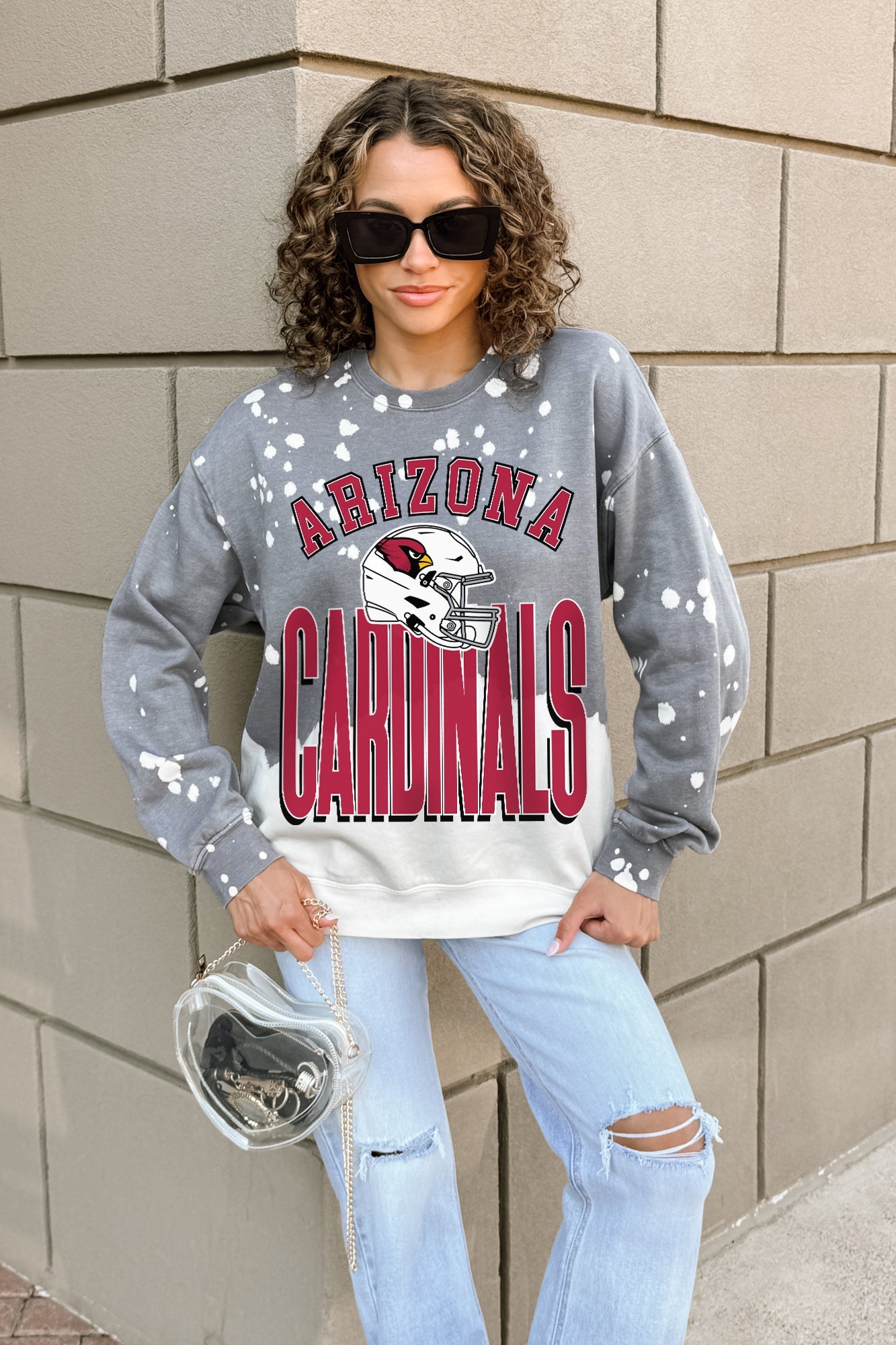 ARIZONA CARDINALS ARCH RIVALS LONG-SLEEVE FRENCH TERRY PULLOVER
