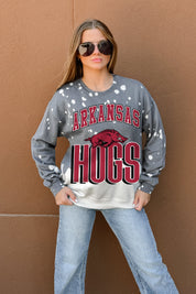 ARKANSAS RAZORBACKS ARCH RIVALS LONG-SLEEVE FRENCH TERRY PULLOVER