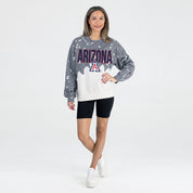 ARIZONA WILDCATS CASUAL FAN LONG-SLEEVE FRENCH TERRY PULLOVER