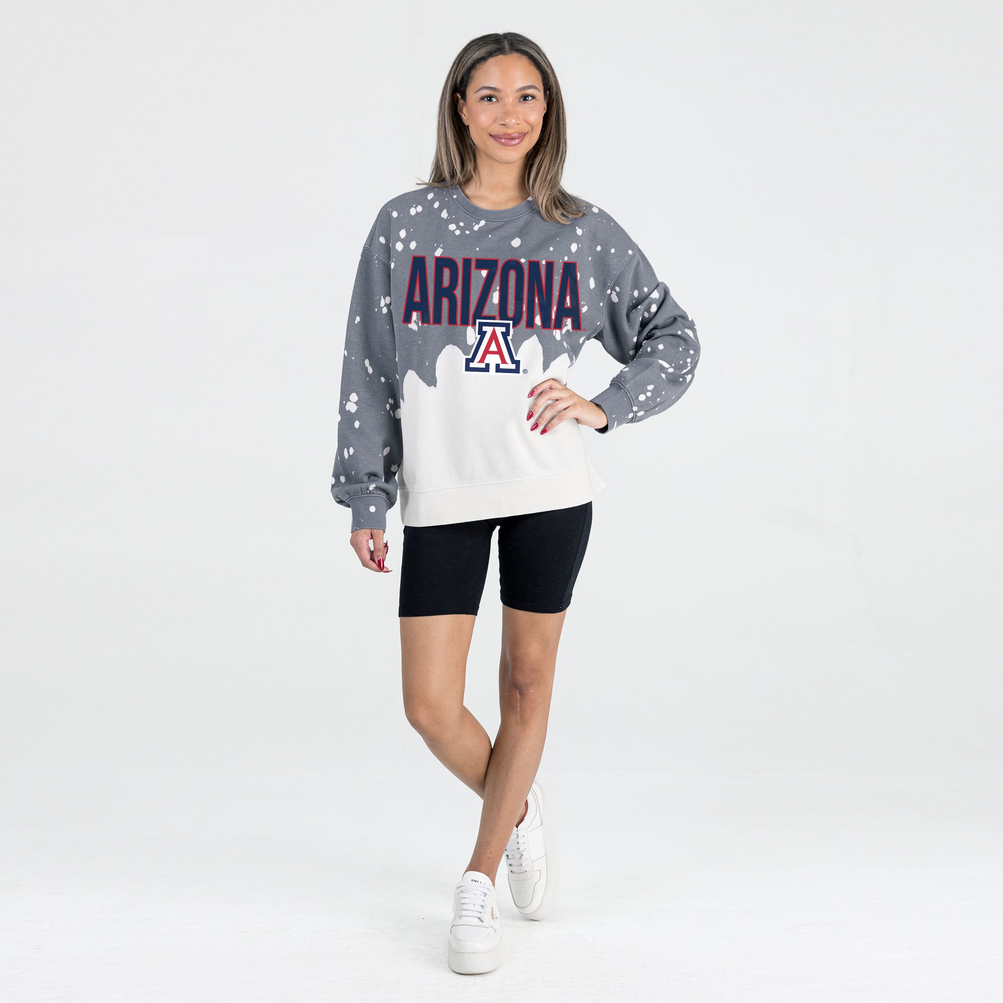ARIZONA WILDCATS CASUAL FAN LONG-SLEEVE FRENCH TERRY PULLOVER