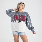 ATLANTA FALCONS CASUAL FAN LONG-SLEEVE FRENCH TERRY PULLOVER