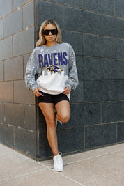 BALTIMORE RAVENS CASUAL FAN LONG-SLEEVE FRENCH TERRY PULLOVER