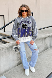 BALTIMORE RAVENS ARCH RIVALS LONG-SLEEVE FRENCH TERRY PULLOVER