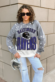 BALTIMORE RAVENS ARCH RIVALS LONG-SLEEVE FRENCH TERRY PULLOVER
