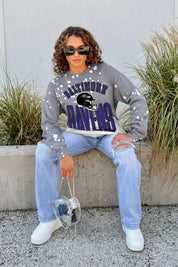 BALTIMORE RAVENS ARCH RIVALS LONG-SLEEVE FRENCH TERRY PULLOVER