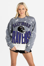 BALTIMORE RAVENS ARCH RIVALS LONG-SLEEVE FRENCH TERRY PULLOVER