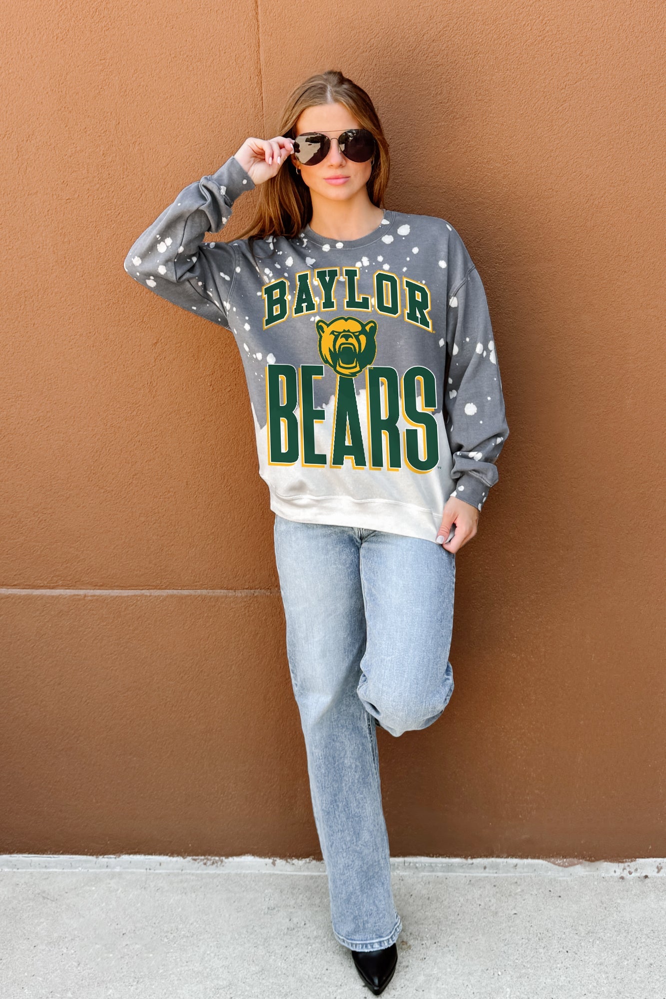 BAYLOR BEARS ARCH RIVALS LONG-SLEEVE FRENCH TERRY PULLOVER