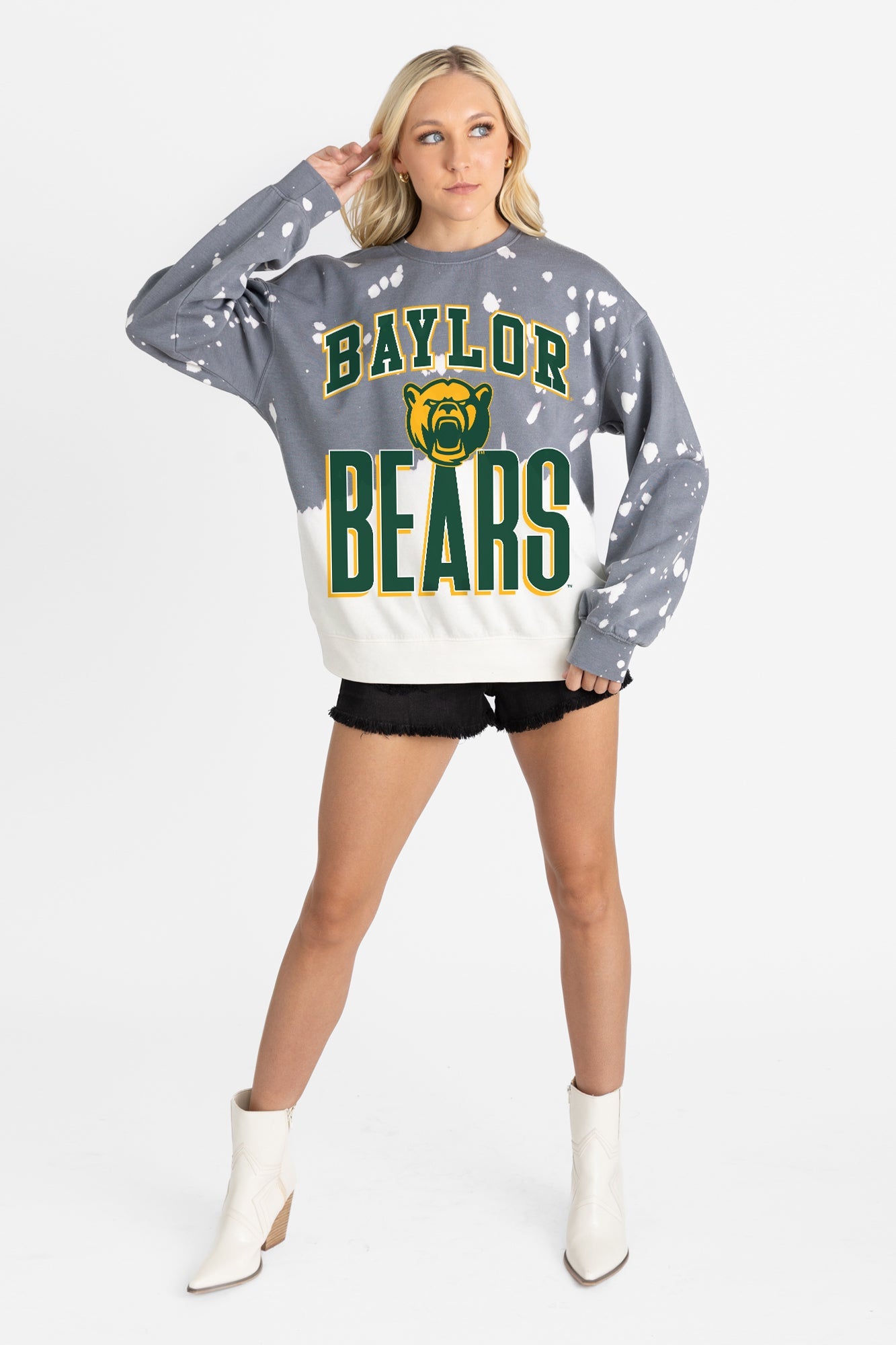 BAYLOR BEARS ARCH RIVALS LONG-SLEEVE FRENCH TERRY PULLOVER
