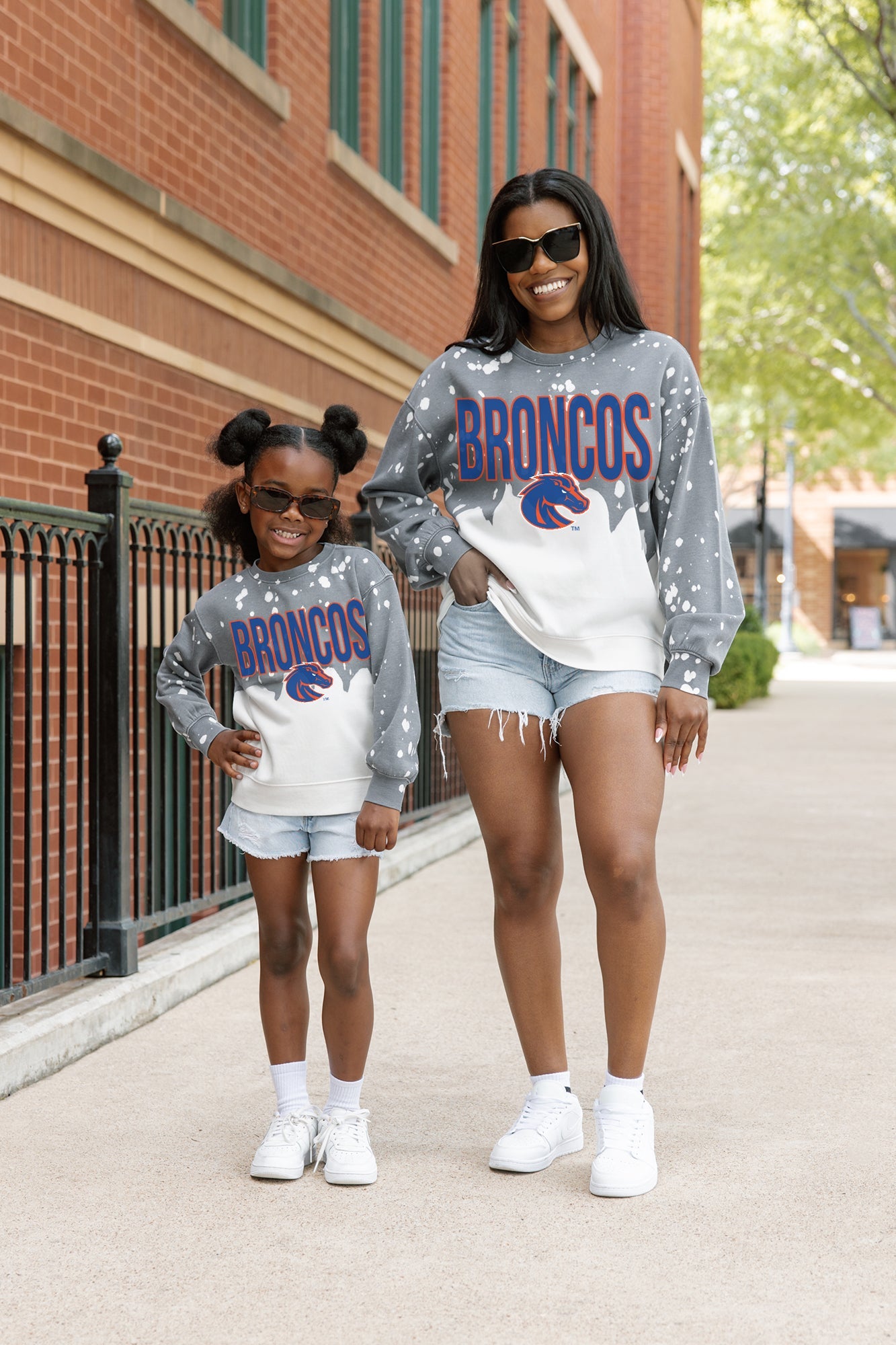 BOISE STATE BRONCOS CASUAL FAN LONG-SLEEVE FRENCH TERRY PULLOVER