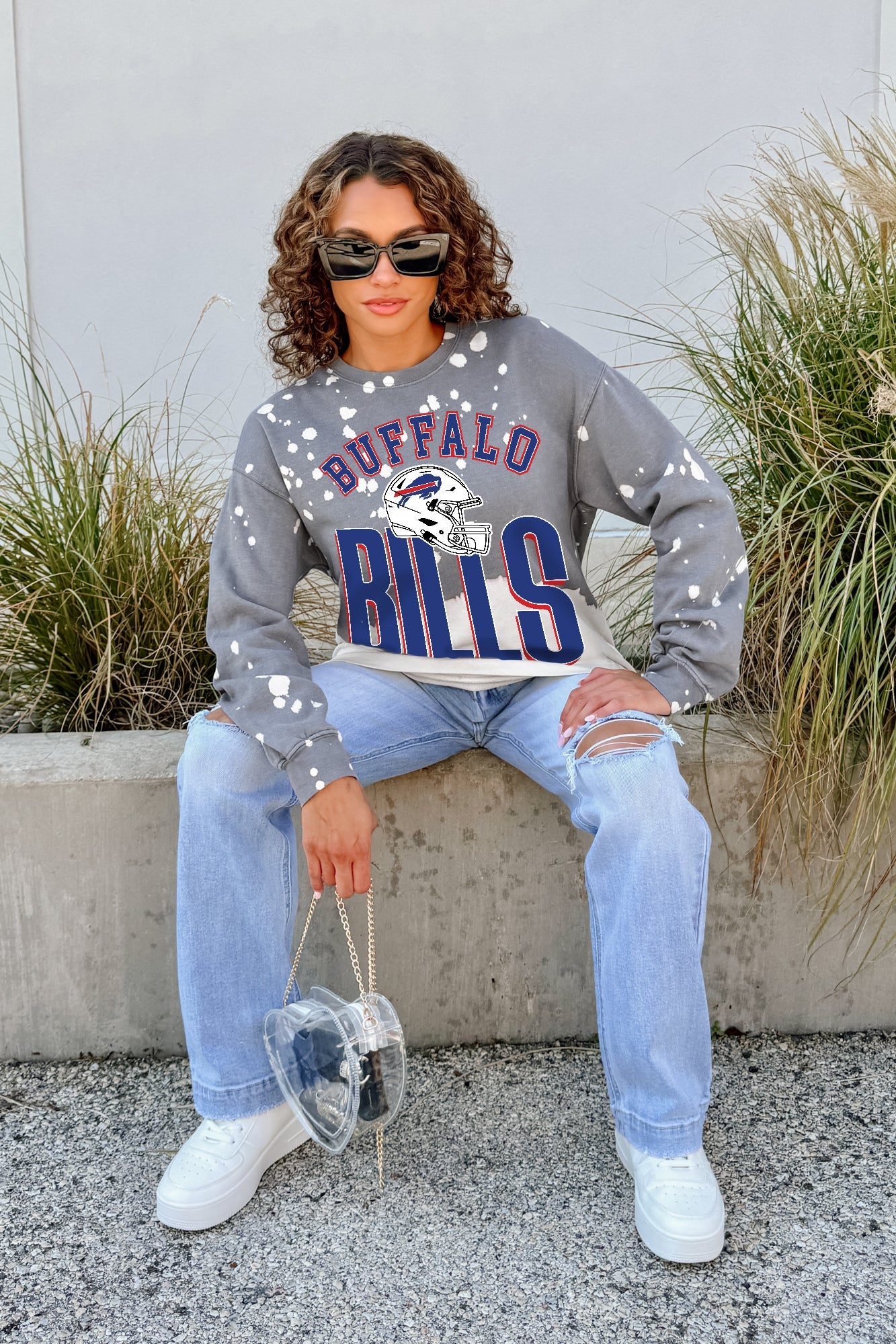 BUFFALO BILLS ARCH RIVALS LONG-SLEEVE FRENCH TERRY PULLOVER