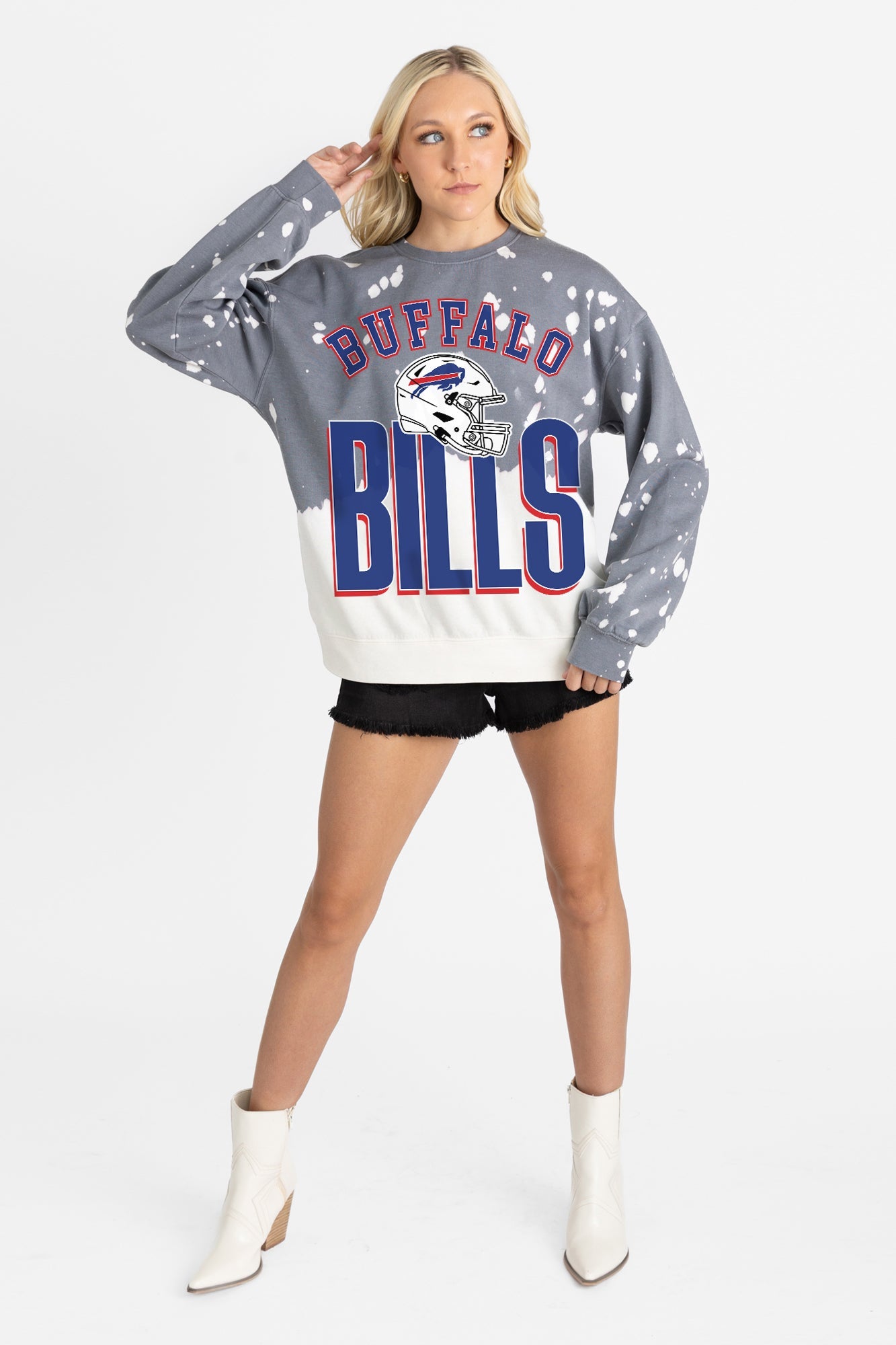 BUFFALO BILLS ARCH RIVALS LONG-SLEEVE FRENCH TERRY PULLOVER