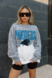 CAROLINA PANTHERS CASUAL FAN LONG-SLEEVE FRENCH TERRY PULLOVER