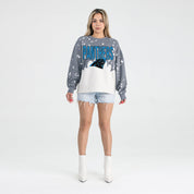 CAROLINA PANTHERS CASUAL FAN LONG-SLEEVE FRENCH TERRY PULLOVER