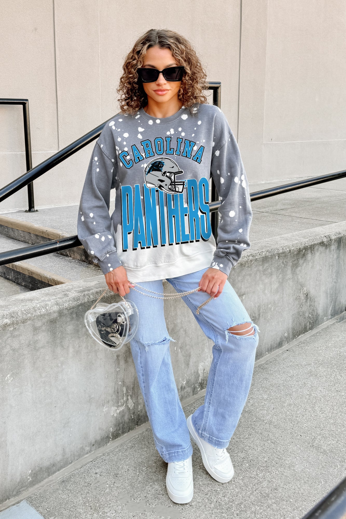 CAROLINA PANTHERS ARCH RIVALS LONG-SLEEVE FRENCH TERRY PULLOVER