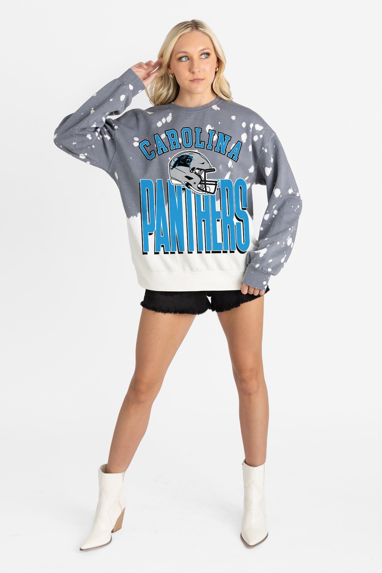 CAROLINA PANTHERS ARCH RIVALS LONG-SLEEVE FRENCH TERRY PULLOVER