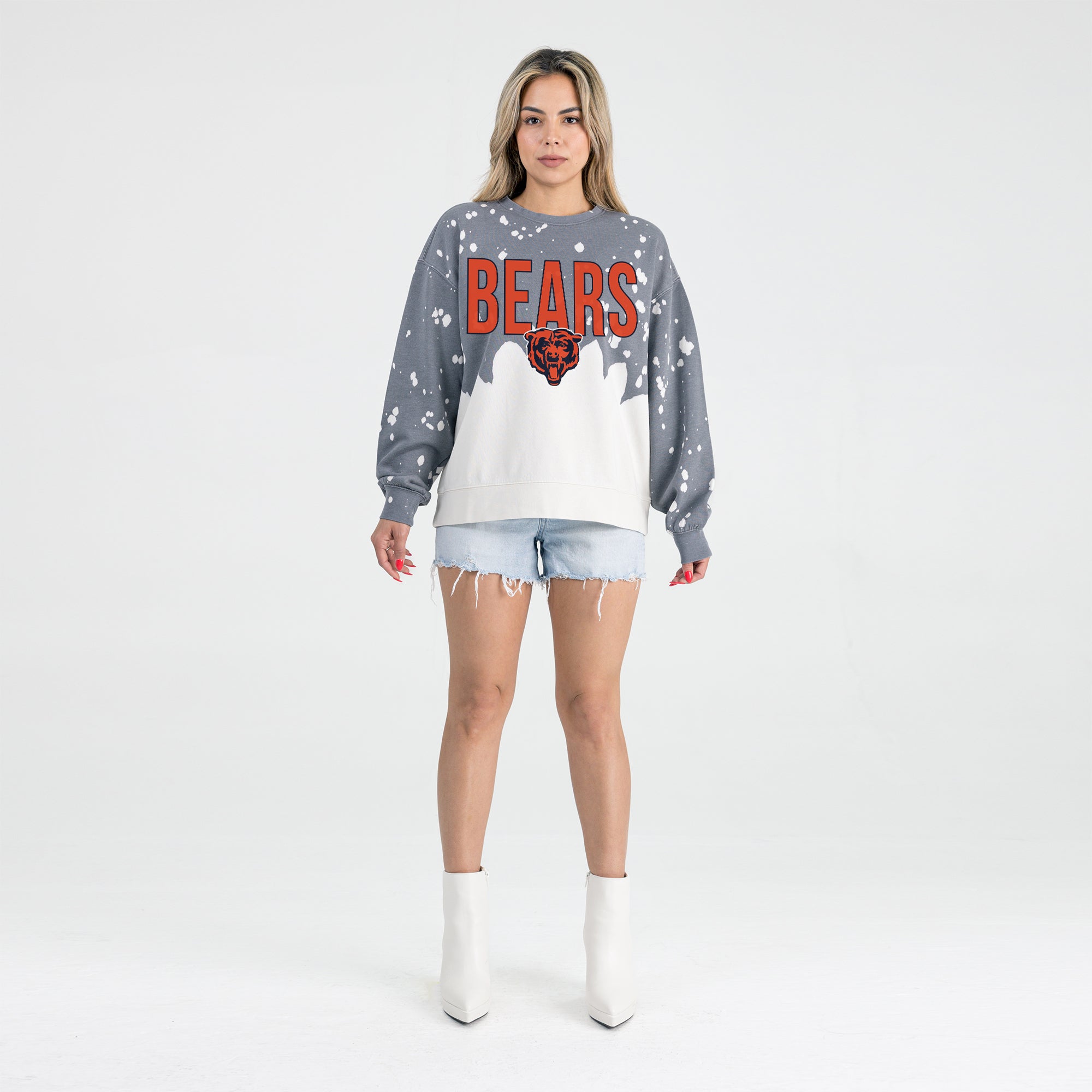 CHICAGO BEARS CASUAL FAN LONG-SLEEVE FRENCH TERRY PULLOVER