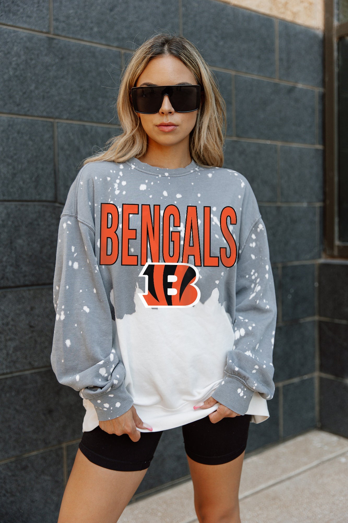 CINCINNATI BENGALS CASUAL FAN LONG-SLEEVE FRENCH TERRY PULLOVER
