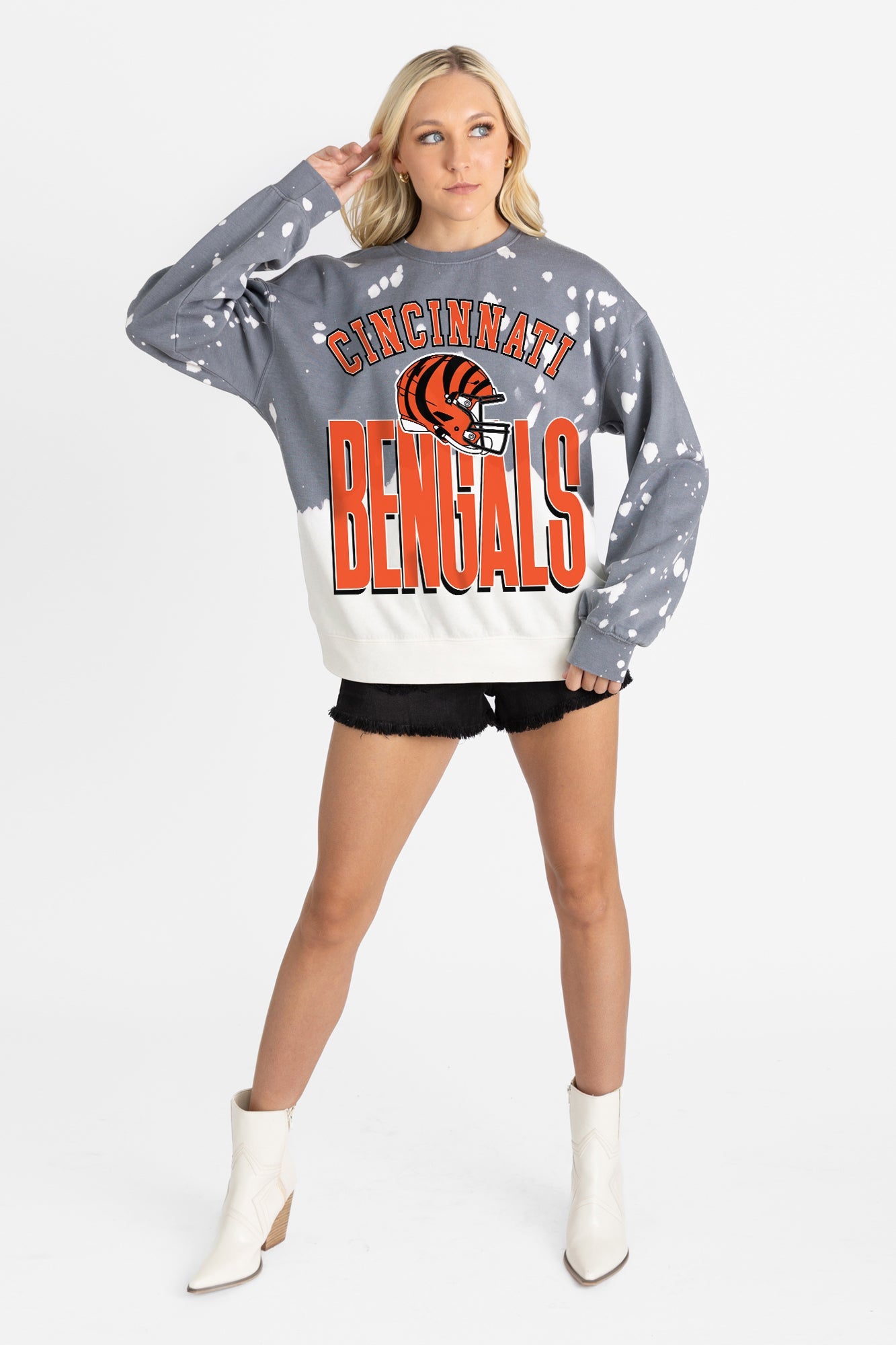 CINCINNATI BENGALS ARCH RIVALS LONG-SLEEVE FRENCH TERRY PULLOVER