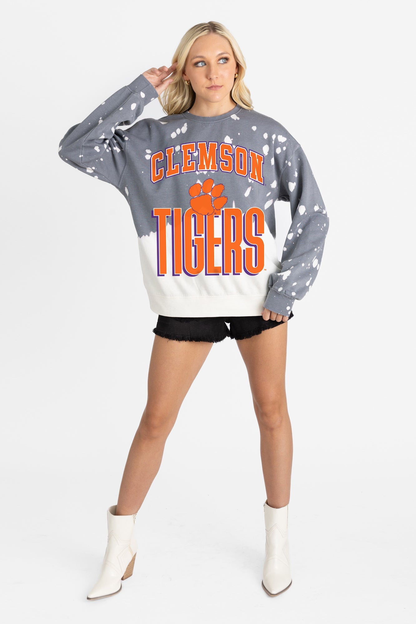 CLEMSON TIGERS ARCH RIVALS LONG-SLEEVE FRENCH TERRY PULLOVER