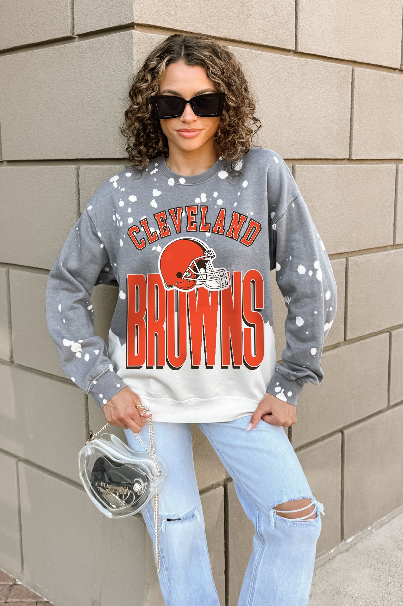 CLEVELAND BROWNS ARCH RIVALS LONG-SLEEVE FRENCH TERRY PULLOVER