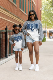 CREIGHTON BLUEJAYS CASUAL FAN LONG-SLEEVE FRENCH TERRY PULLOVER