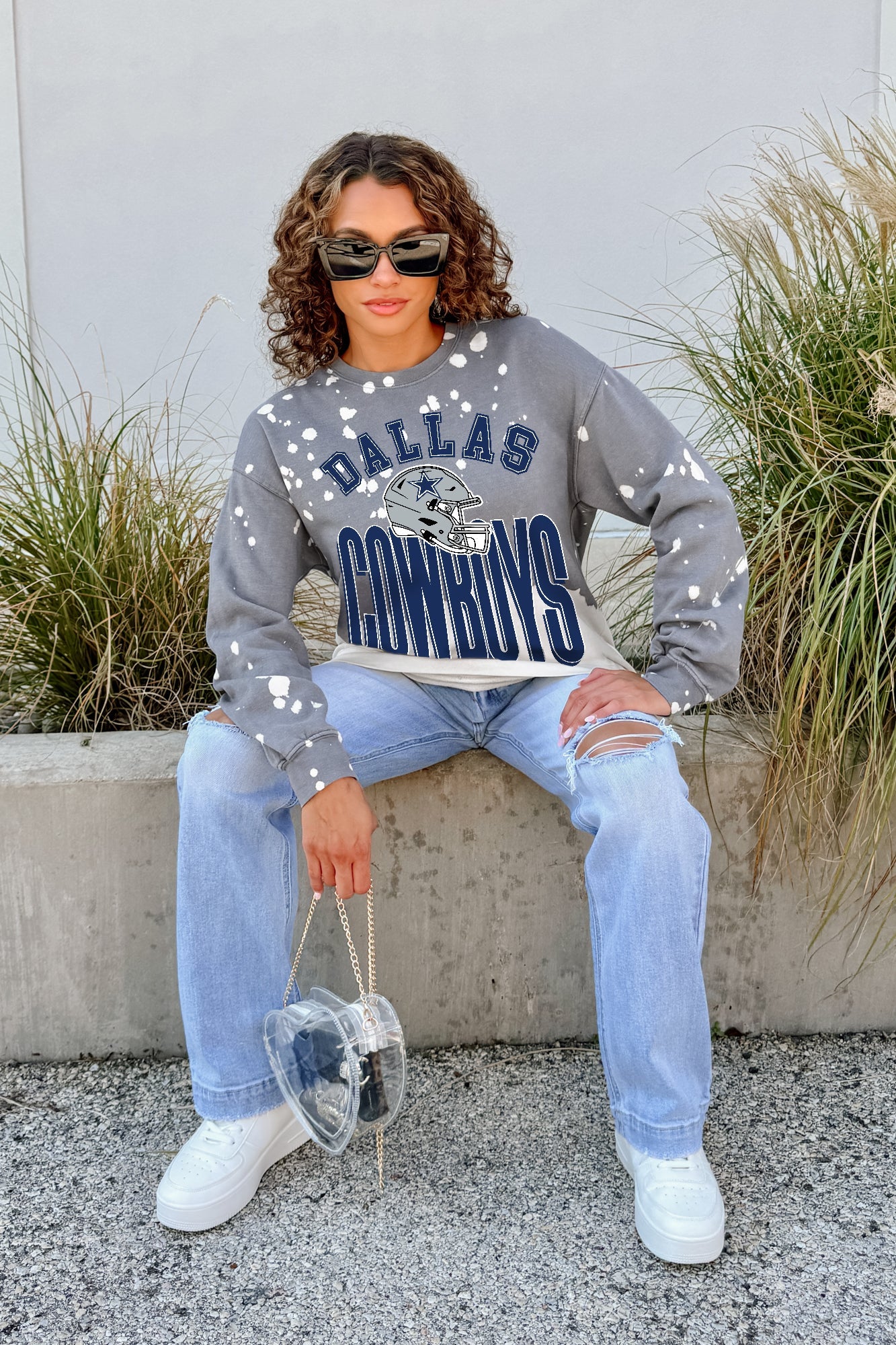 DALLAS COWBOYS ARCH RIVALS LONG-SLEEVE FRENCH TERRY PULLOVER